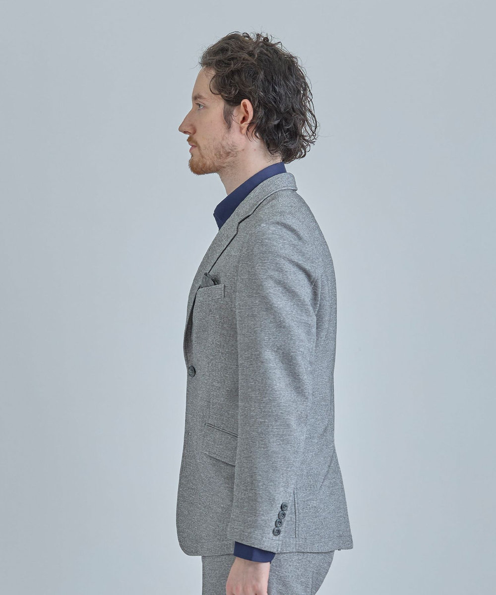 MEN'S BIGI 【ACTIVE TAILOR】カラミメッシュストレッチジャケット＜軽量/通気性/ストレッチ＞ グレー