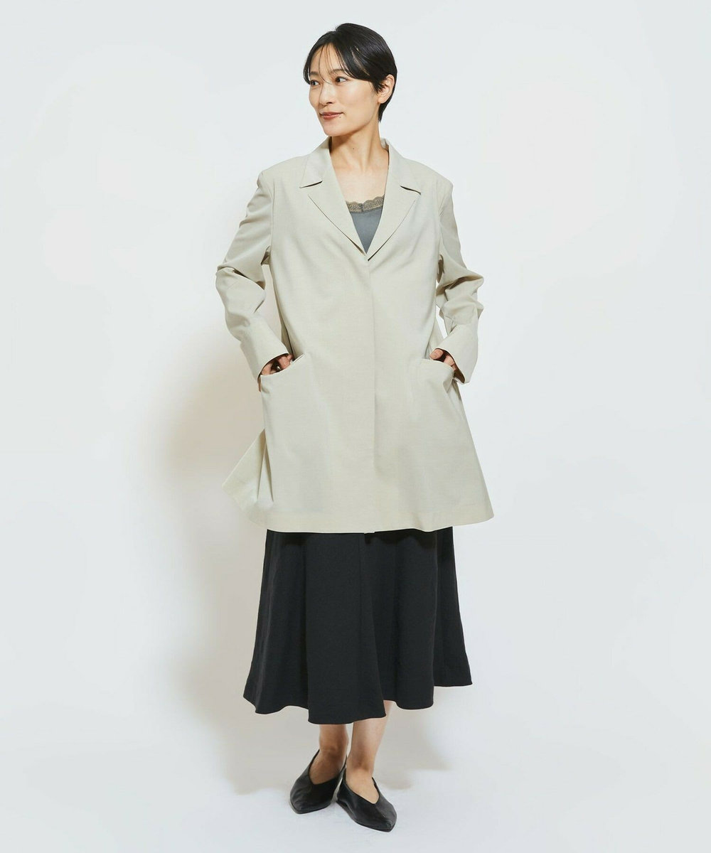 MOGA Collection MOGA Collection Cu/Pメランジロングジャケット ベージュ