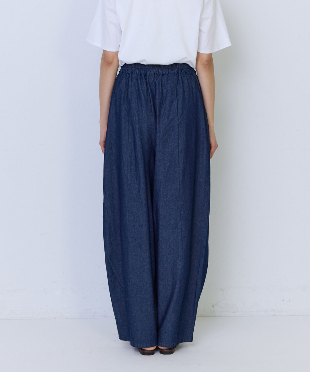 ADIEU TRISTESSE 4.8ozデニムバレルレッグパンツ インディゴブルー
