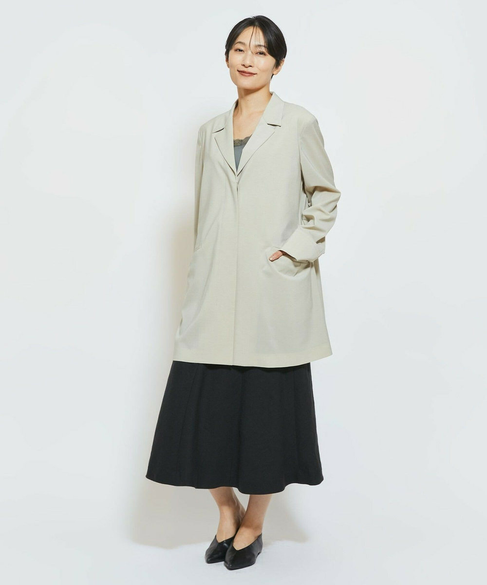MOGA Collection MOGA Collection Cu/Pメランジロングジャケット ベージュ