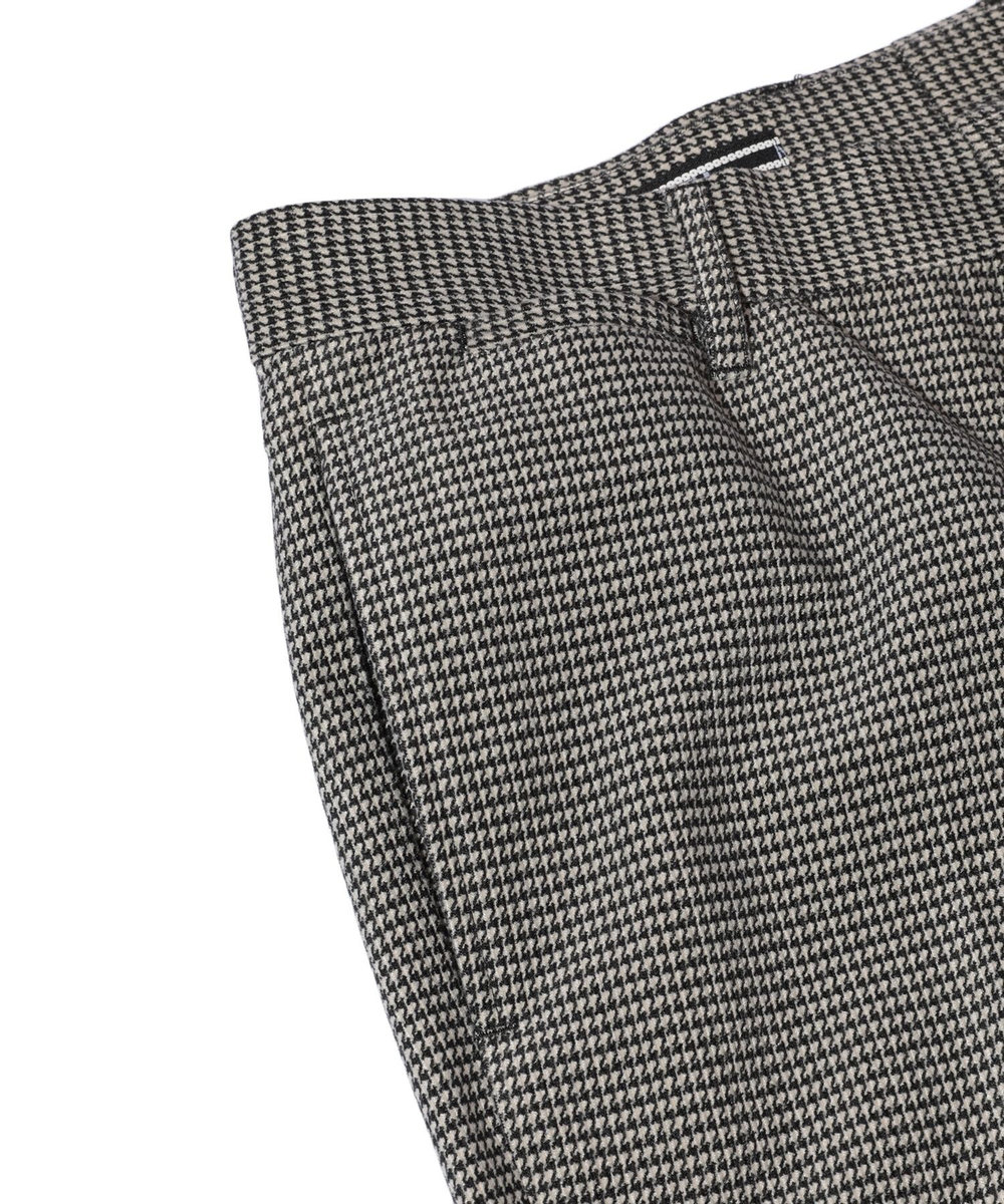 MEN'S BIGI トリコットコーデュロイ千鳥格子プリントスラックスパンツ＜セットアップ対応＞ グレー
