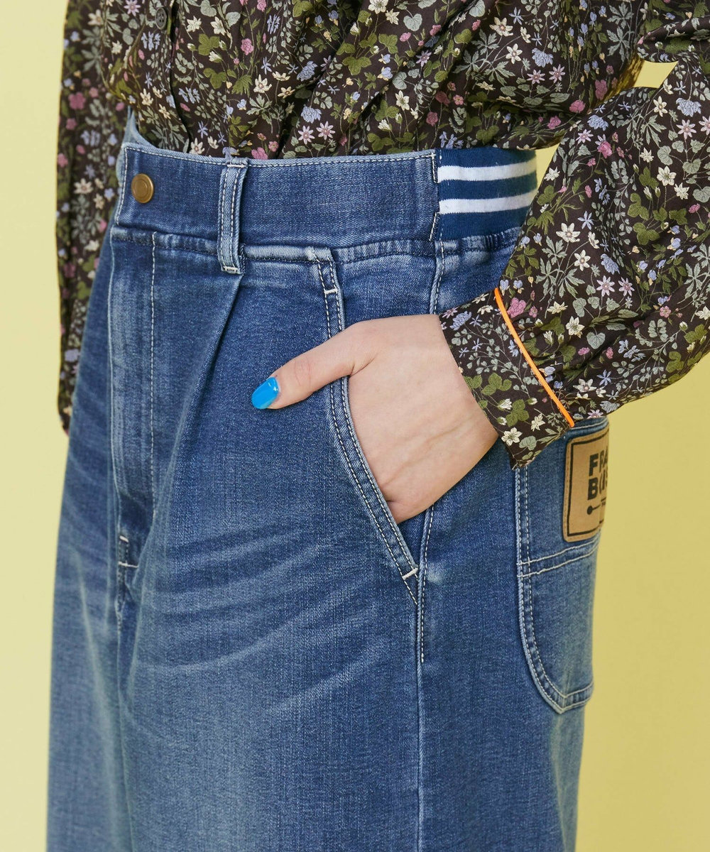 FRAPBOIS ムーブデニム スカート ブルー