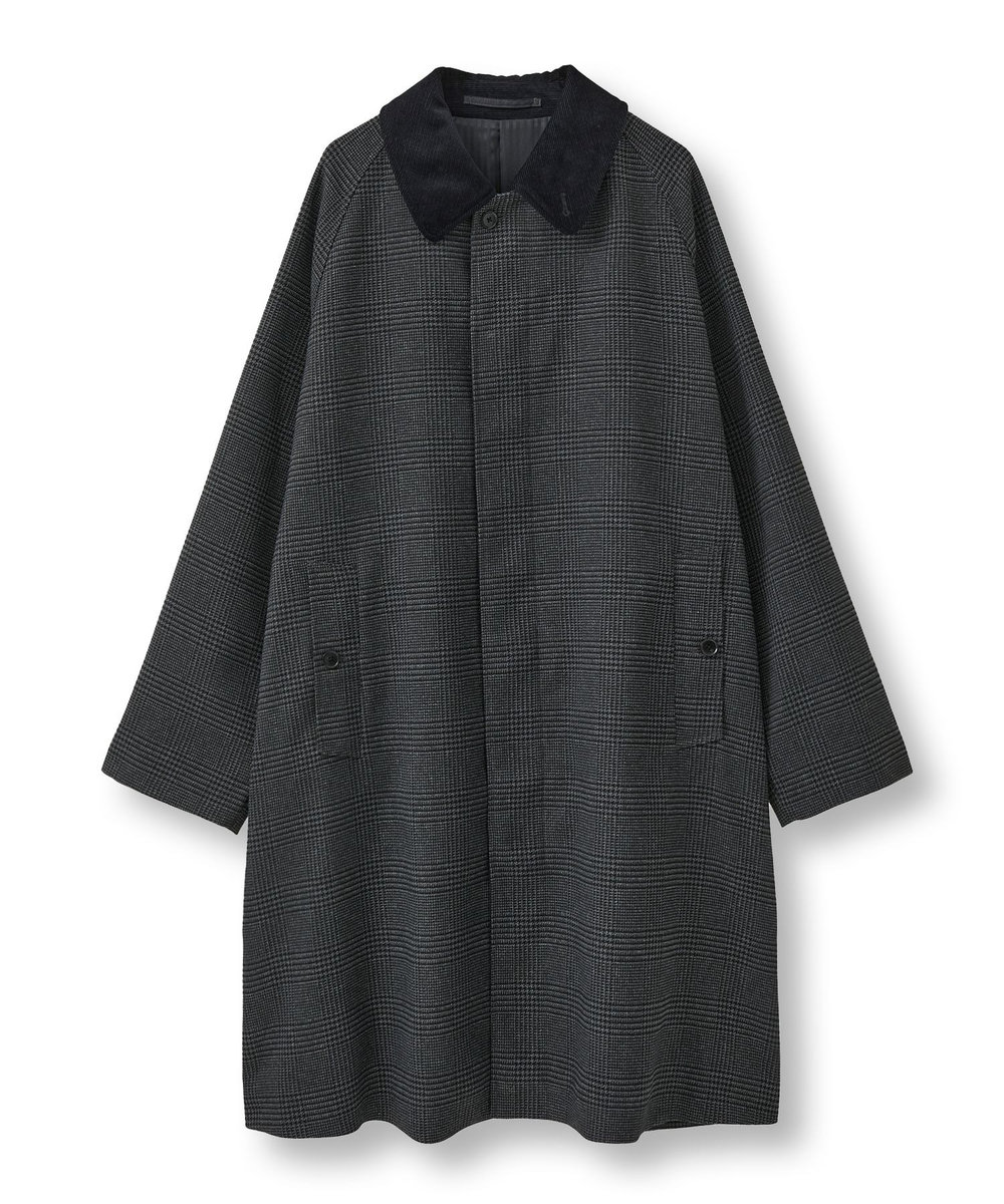 MEN'S BIGI ラグランスリーブコート チャコールグレー