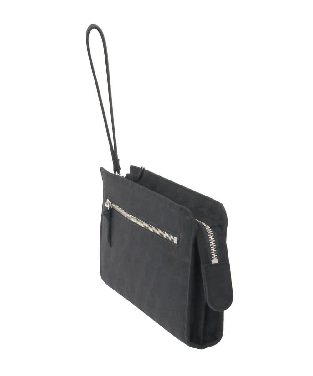 MEN'S BIGI 【Estivant/エスティバン】Clutch Bag/ ウルトラスエード クラッチバッグ ブラック