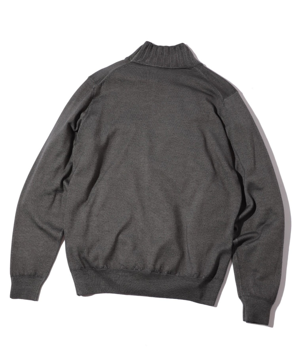MEN'S BIGI 【FILIPPO DE LAURENTIIS】12G天竺ハイゲージニット グレー