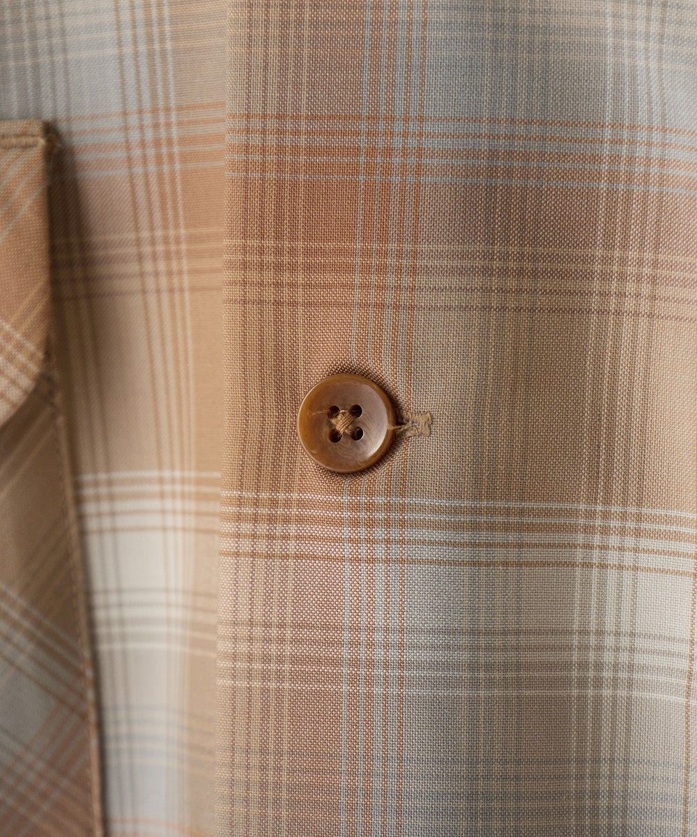MEN'S BIGI 【PENDLETON/ペンドルトン】アーカイブチェック オープンカラーシャツ ベージュ
