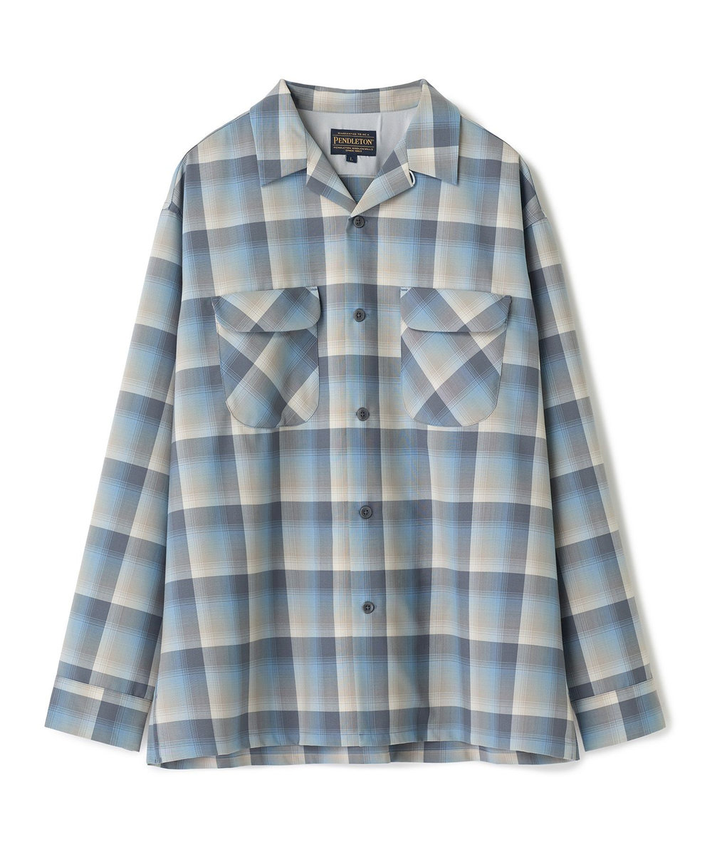 MEN'S BIGI 【PENDLETON/ペンドルトン】アーカイブチェック オープンカラーシャツ ブルー