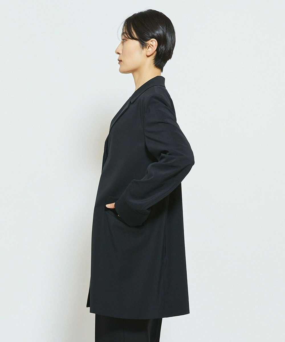 MOGA Collection MOGA Collection Cu/Pメランジロングジャケット ブラック