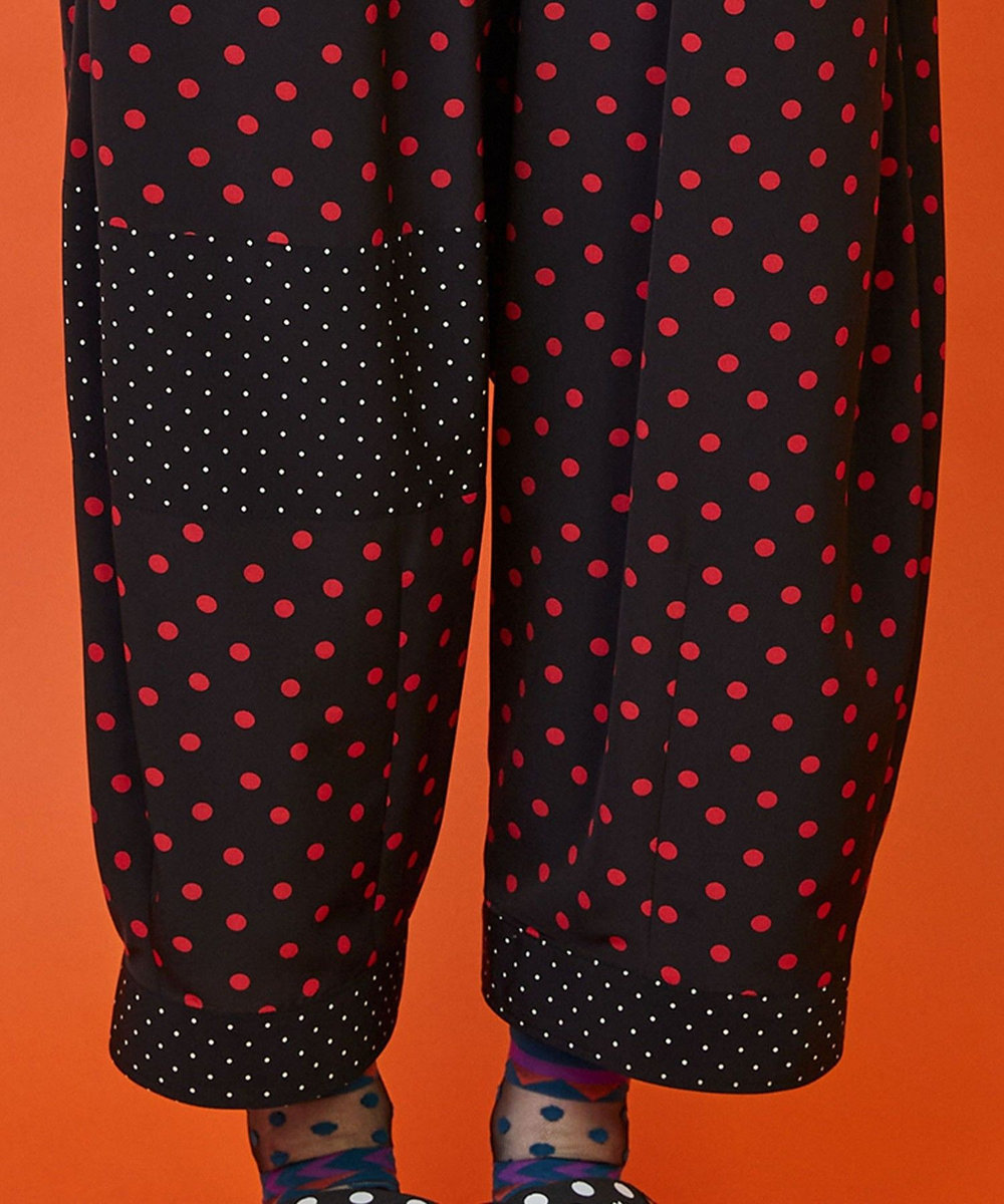 FRAPBOIS デシンドット パンツ レッド