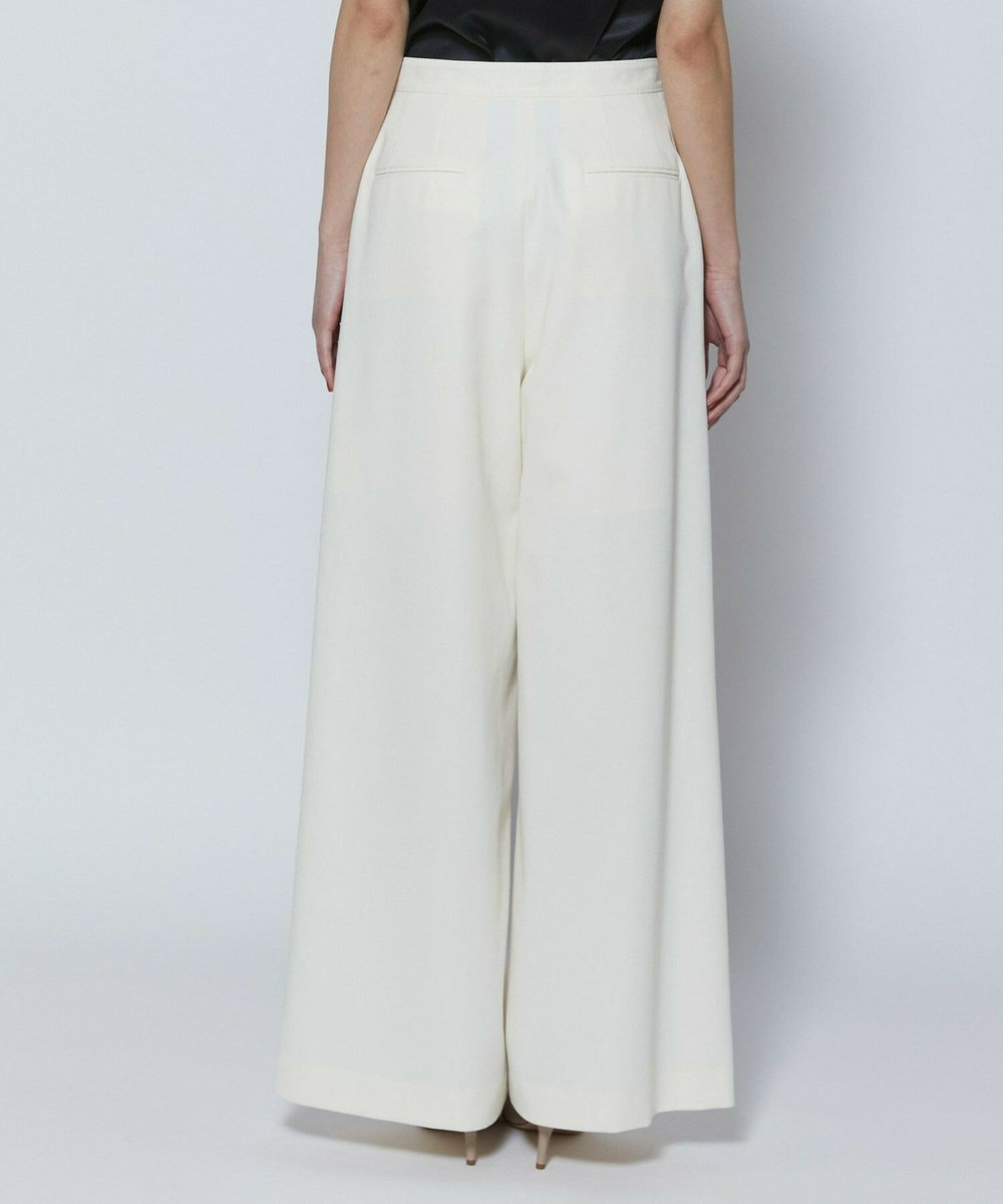 L'EQUIPE COUTURIER 60/2Vダブルクロスパンツ ホワイト