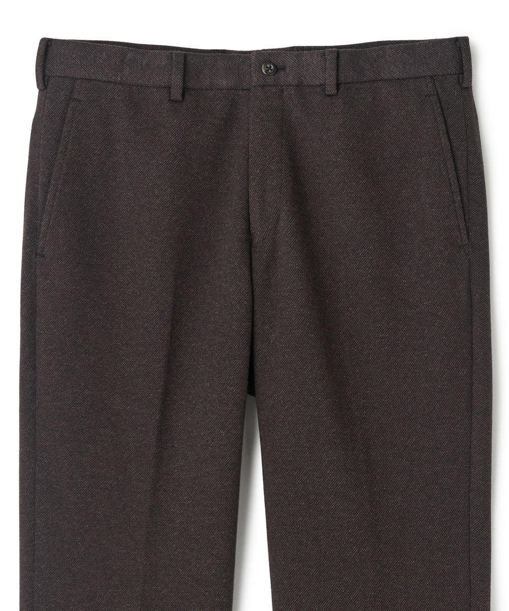 MEN'S BIGI ウール混ツイルジャージスラックス ブラウン