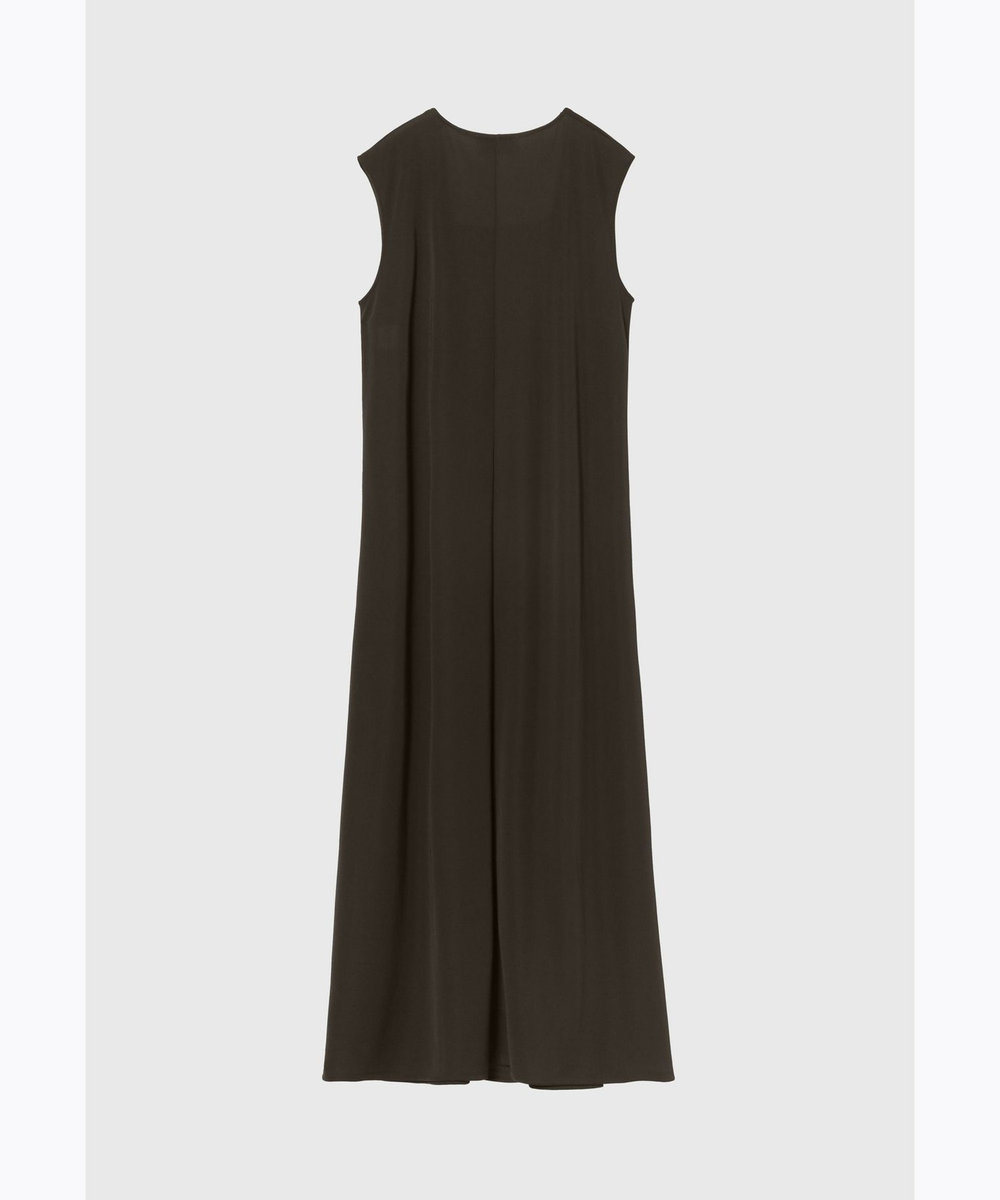 DÉPAREILLÉ TRIACETATE JERSEY DRESS / トリアセテートジャージードレス ブラウン
