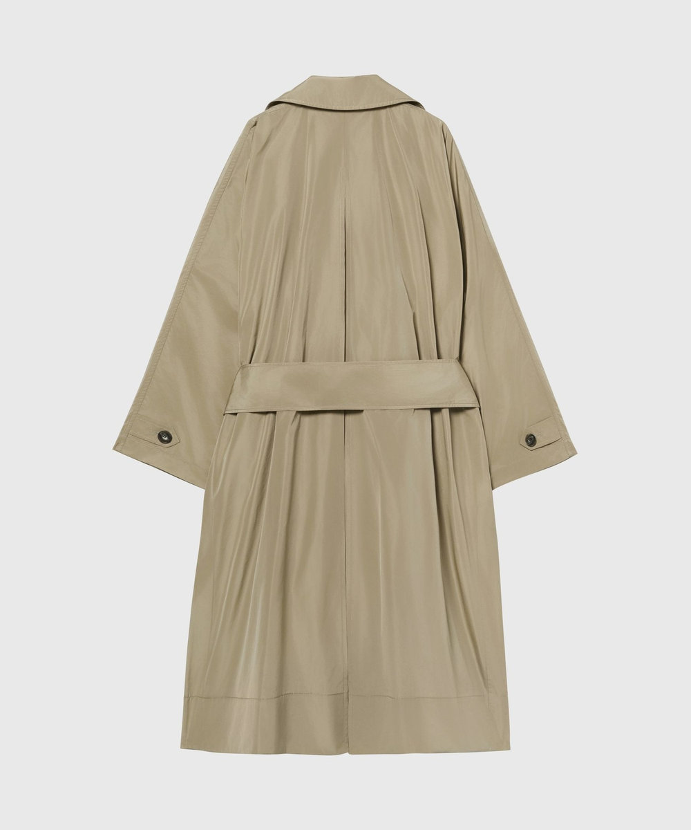 DÉPAREILLÉ TAFFETA PONCHO COAT / タフタポンチョコート ベージュ