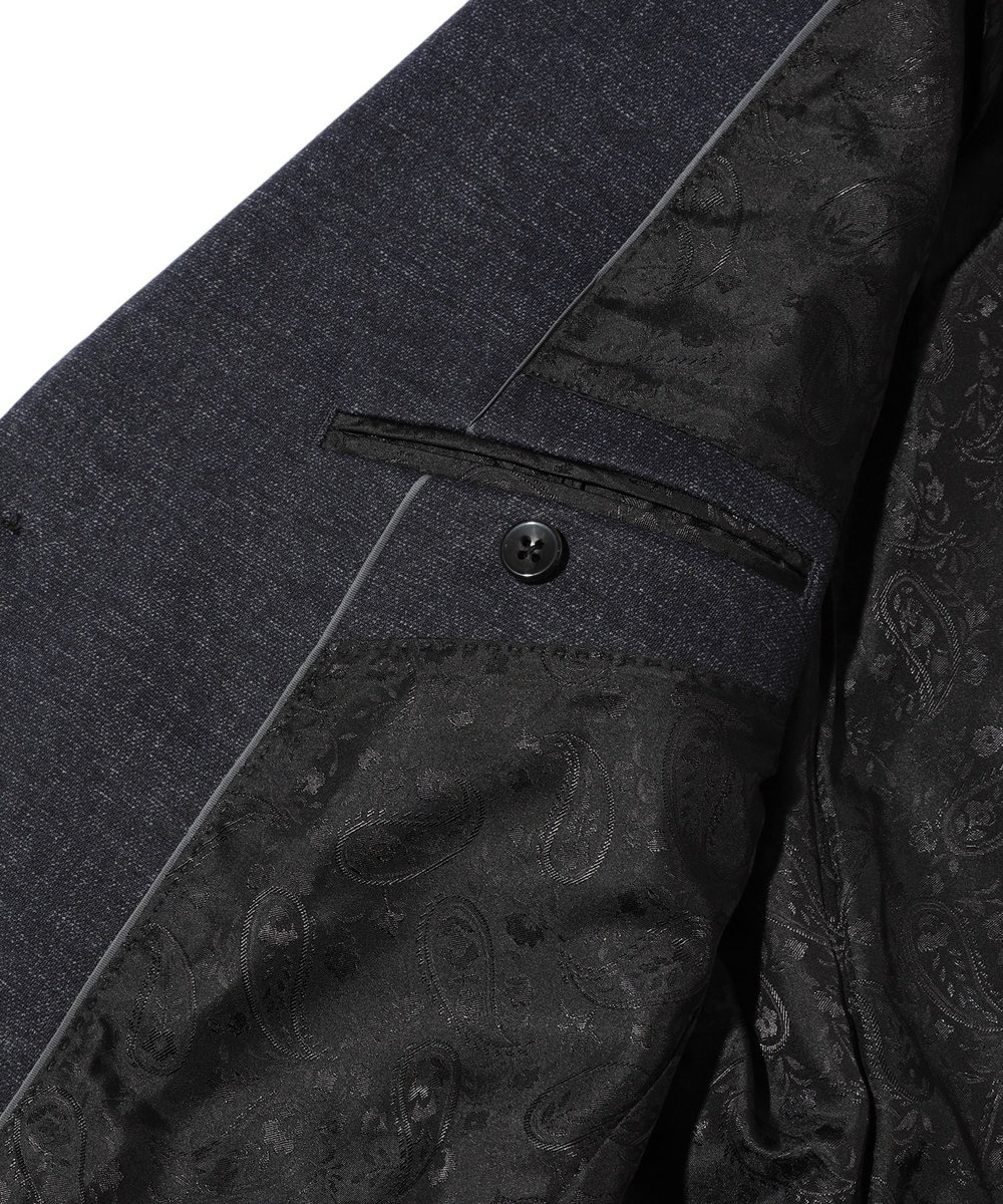 MEN'S BIGI 【ACTIVE TAILOR】エクストラTRジャージプリントテーラードジャケット＜セットアップ・スリーピース対応＞ ネイビー