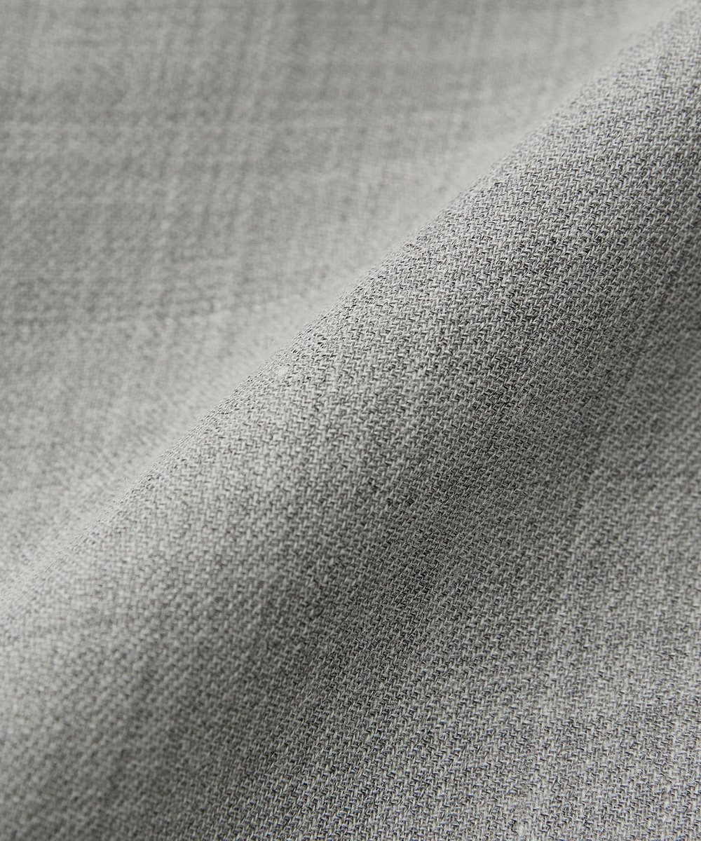 DÉPAREILLÉ POLY WOOL VIYELLA FRILL BLOUSE / ポリウールヴィエラフリルブラウス グレー