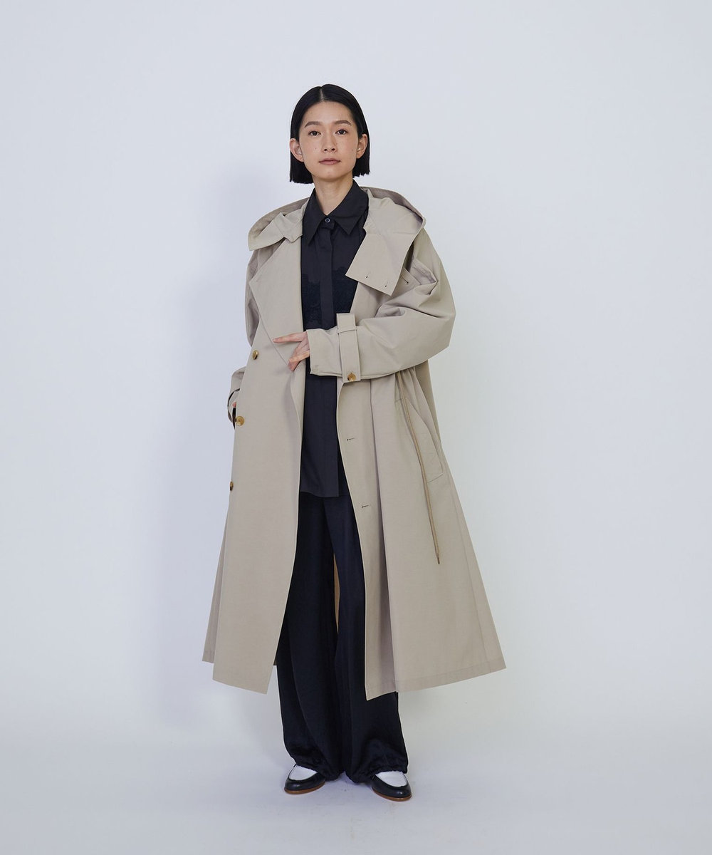 1er Arrondissement ＜VACHEMENT×1er Arrondissement＞シェルタフタトレンチコート ベージュ