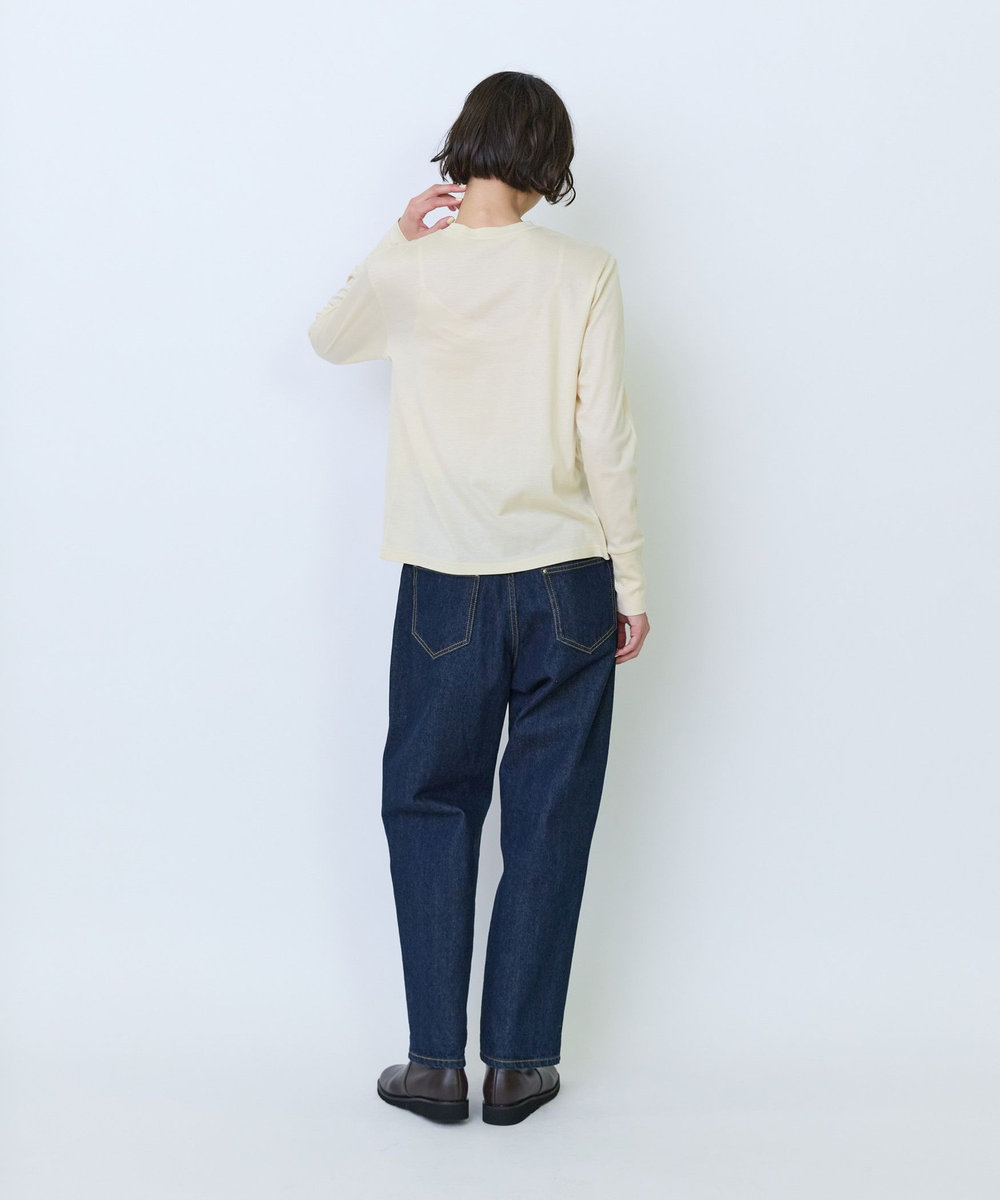 LOISIR フライス編みクルーネックプルオーバー キナリ
