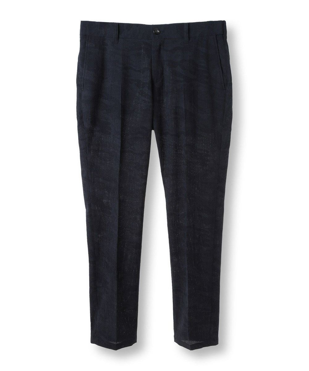 MEN'S BIGI 3Dサッカープリントストレッチパンツ<EASY CARE> ネイビー