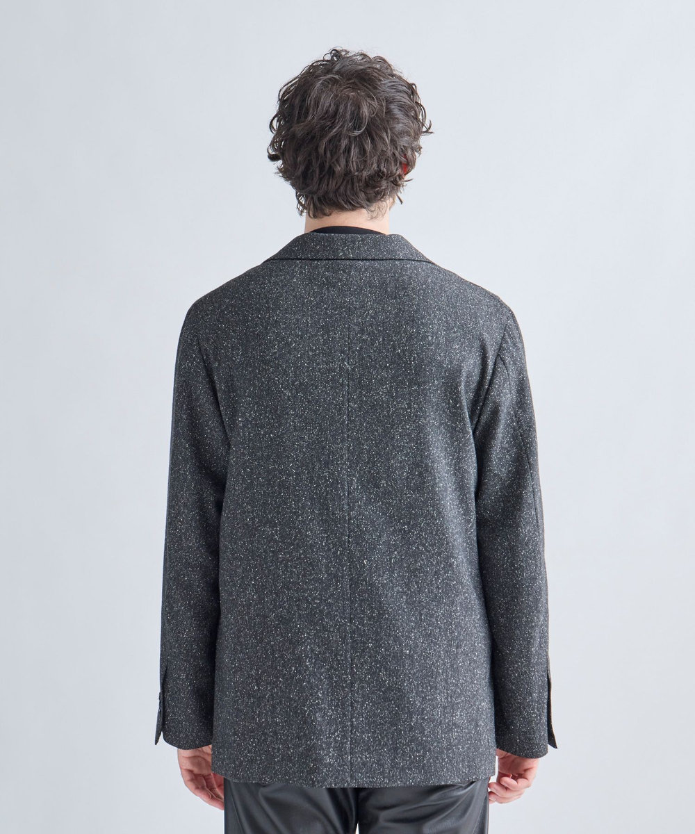 MEN'S BIGI 【BASED ON MEN'S BIGI HERITAGE】メランジ リラックス3Bジャケット ブラック