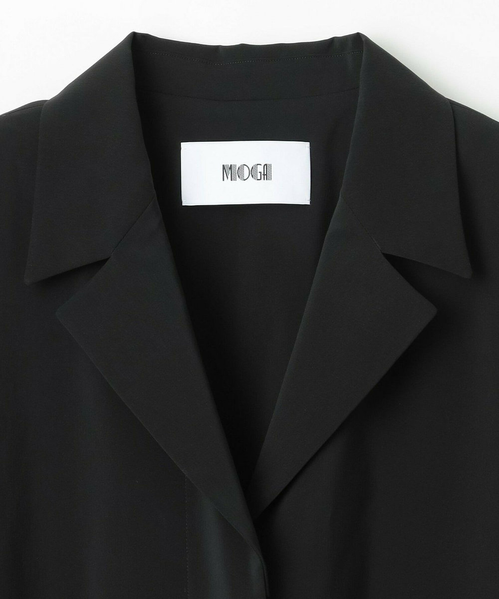 MOGA Collection MOGA Collection Cu/Pメランジロングジャケット ブラック