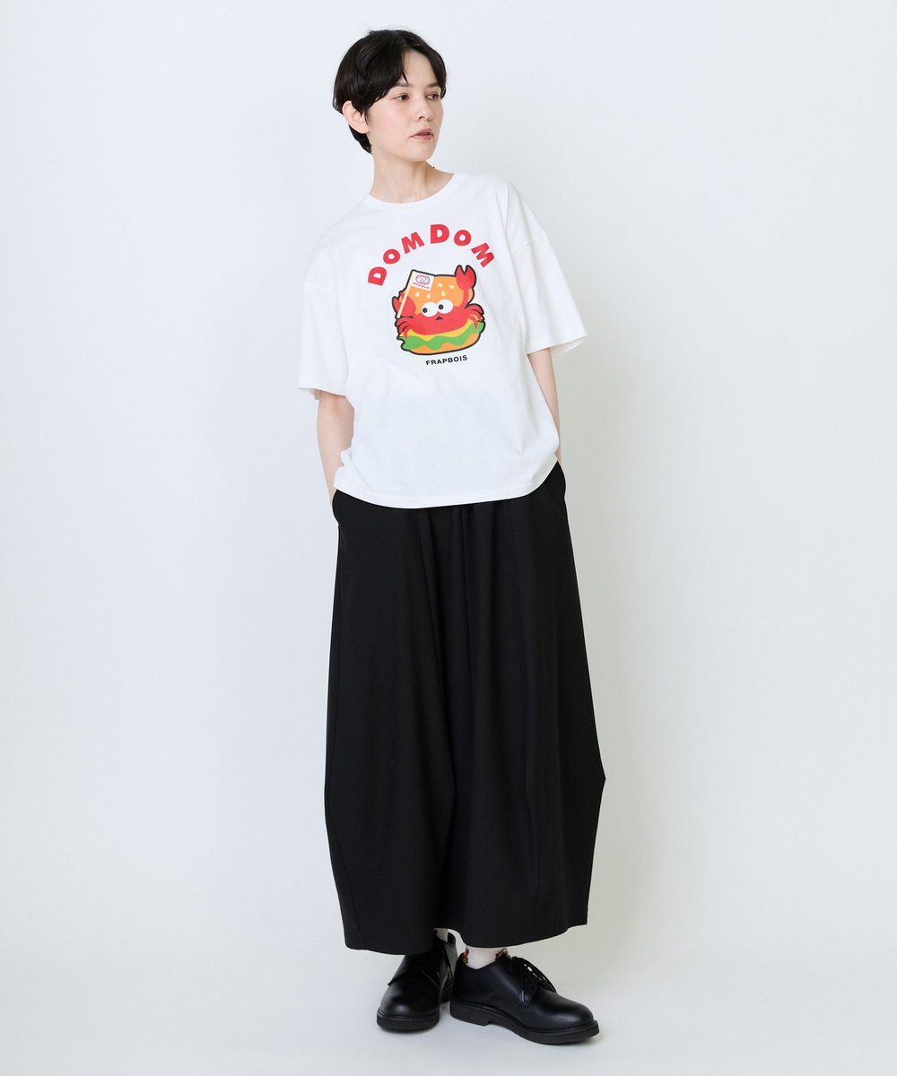 FRAPBOIS 《DOMDOMコラボ》バーガーTシャツ ホワイト