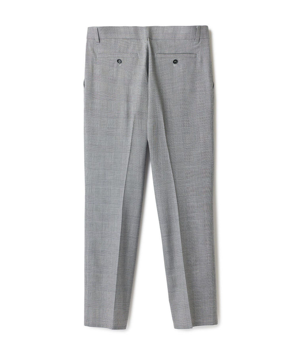 MEN'S BIGI SMART MERINOウールトロピカル/グレンチェック パンツ＜防シワ＞＜軽量＞＜ストレッチ＞ ブラック系その他