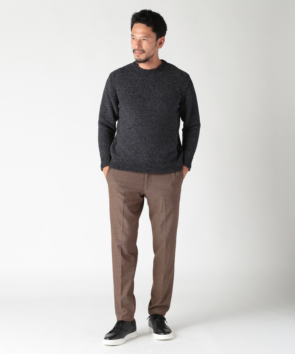 MEN'S BIGI 【ACTIVE TAILOR】ソフトサーモ混ツイードツイルパンツ カーキ