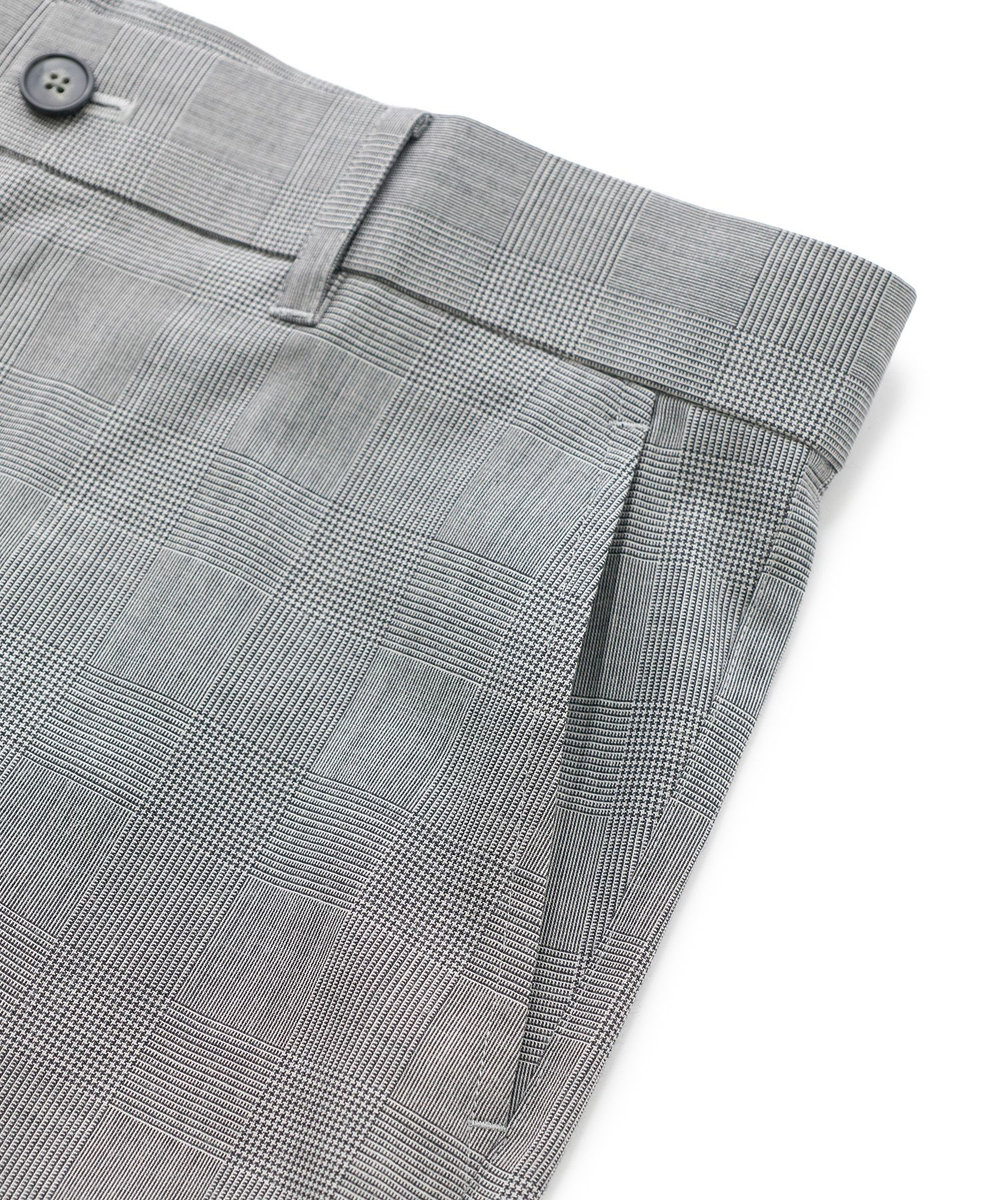 MEN'S BIGI SMART MERINOウールトロピカル/グレンチェック パンツ＜防シワ＞＜軽量＞＜ストレッチ＞ ブラック系その他
