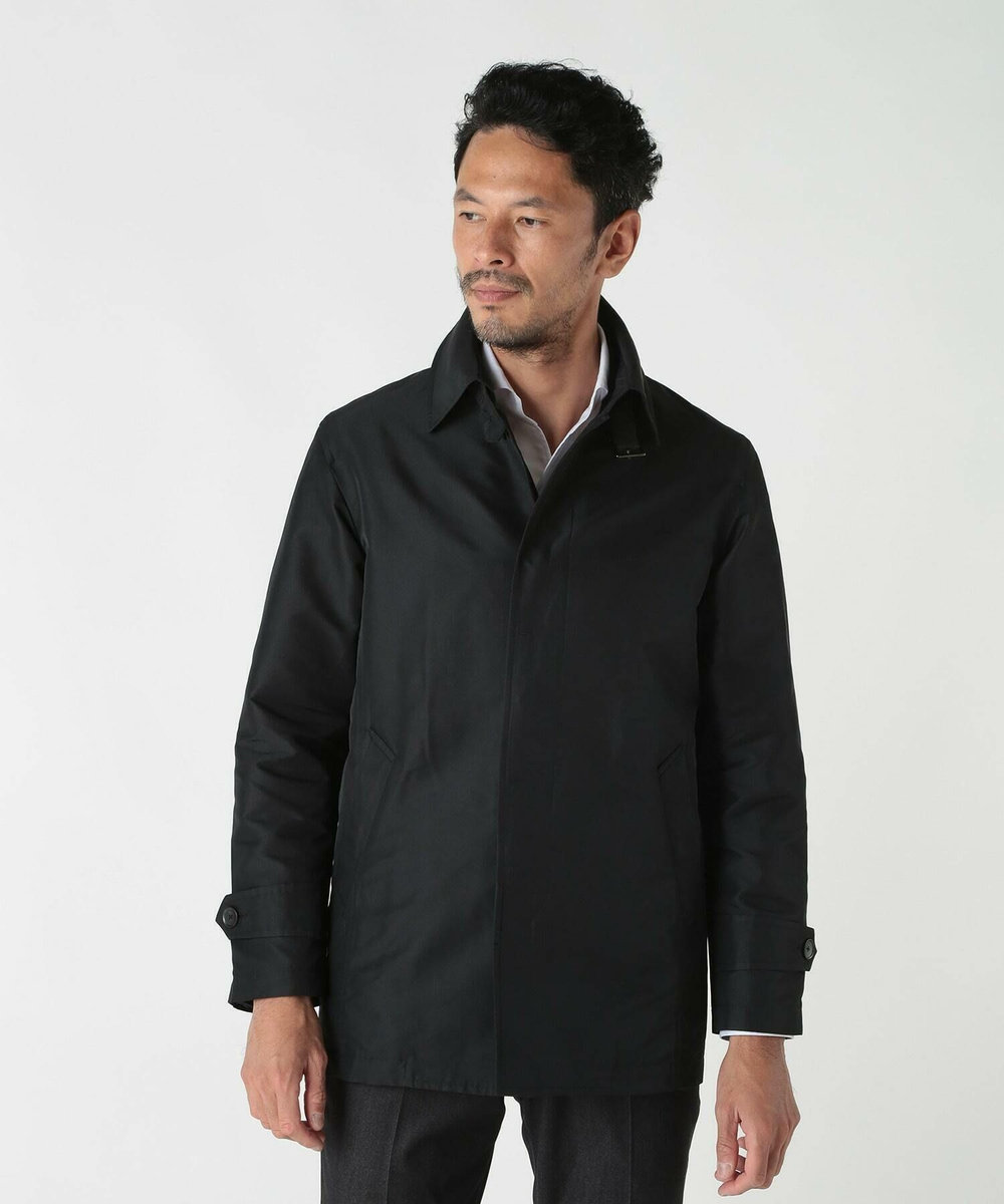 MEN'S BIGI シャンブレーツイルメモリースプリングコート ブラック