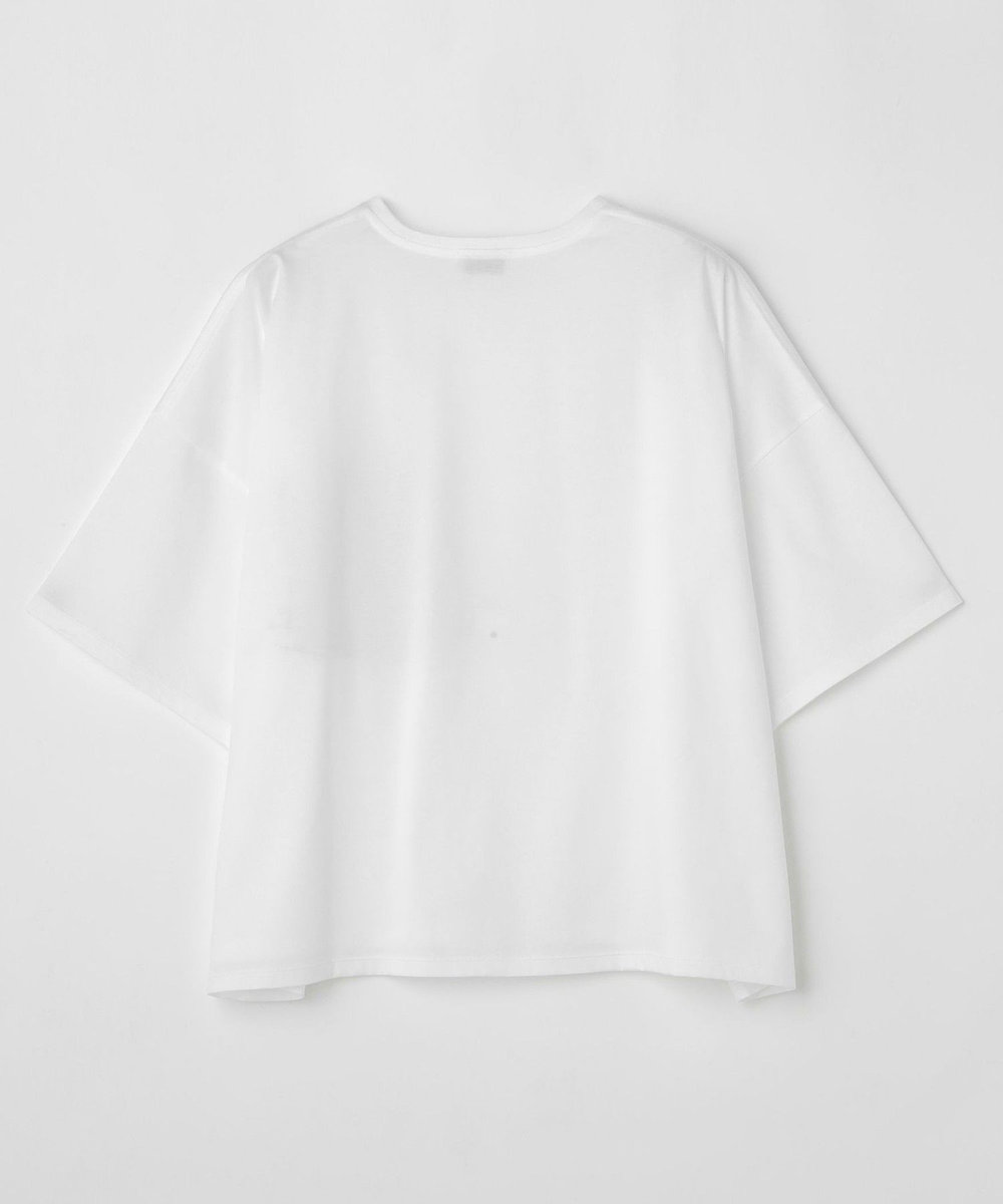 MOGA Lサイズ（大きいサイズ） 【大きいサイズ】ハイゲージ天竺フォトプリントTシャツ ホワイト
