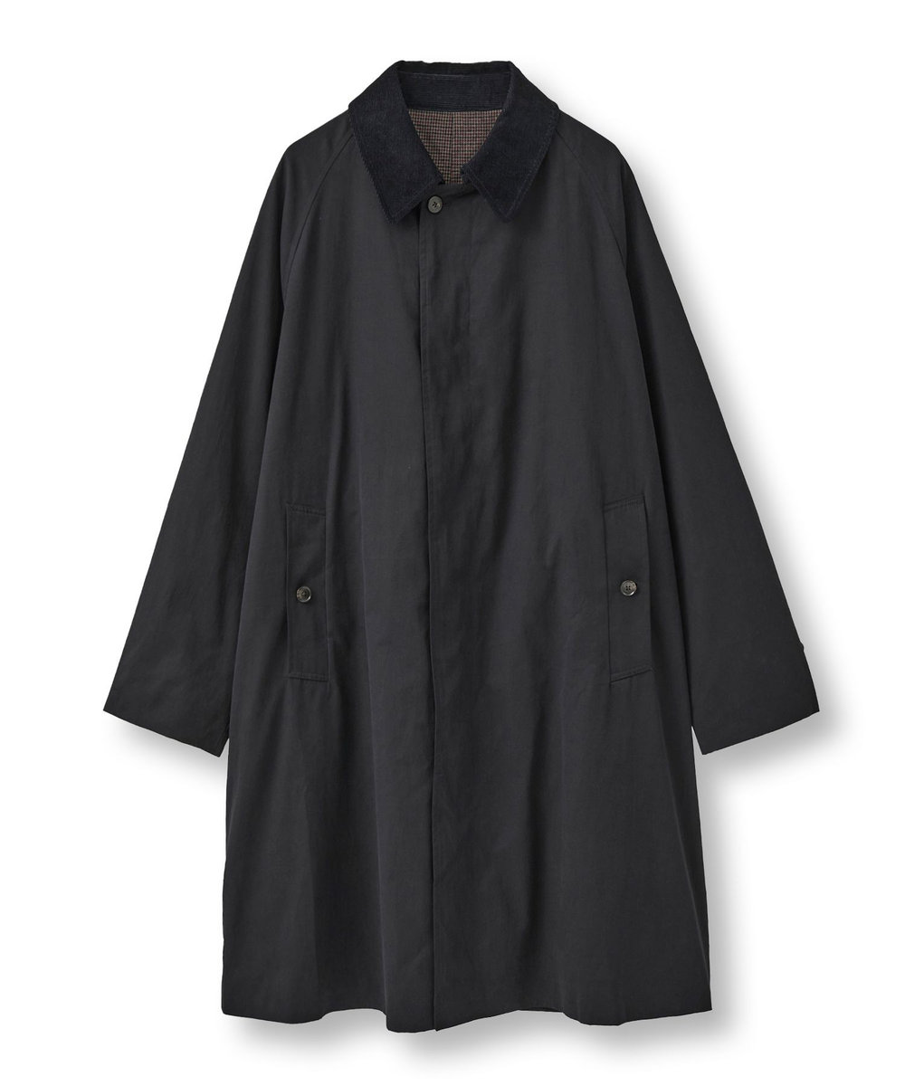 MEN'S BIGI ラグランスリーブコート ブラック
