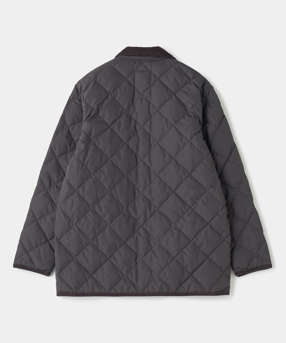 UNION STATION TAION シティ パイピングカラー ダウンカーディガン リラックスルーズ ダークグレー