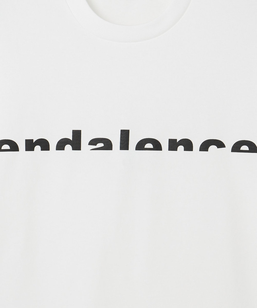 endalence endalenceハーフロゴ半袖Tシャツ ブラック