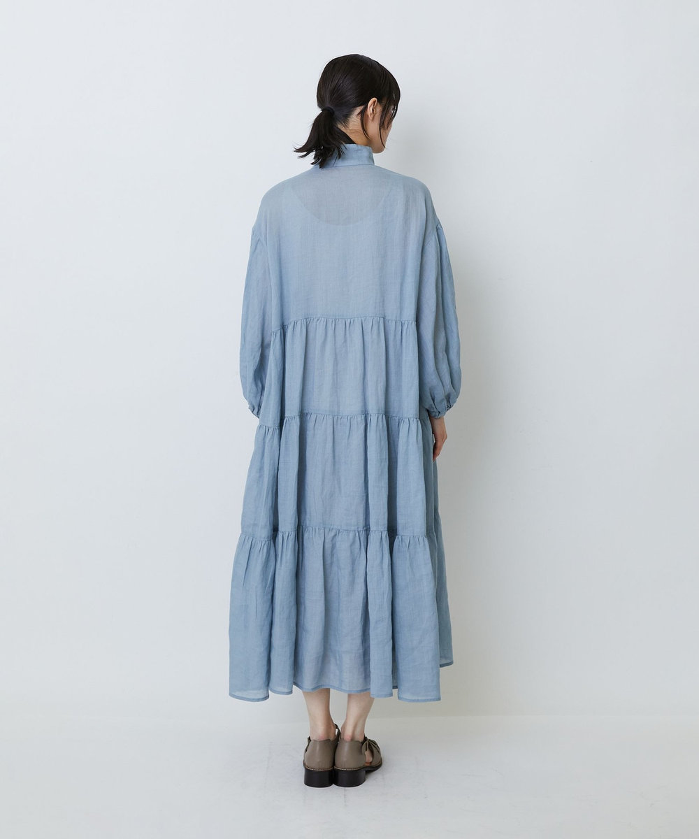 LOISIR ラミーティアードワンピース ブルー