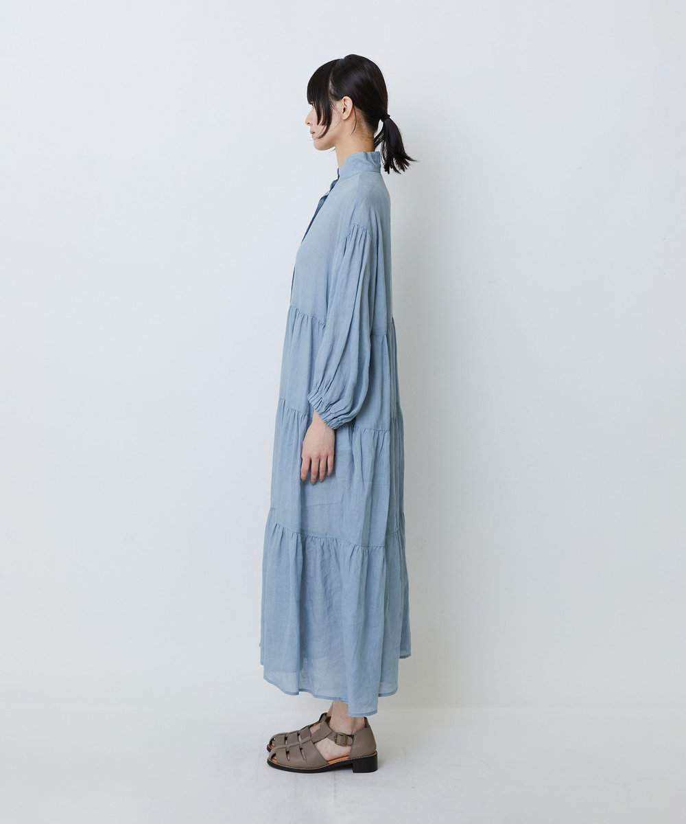LOISIR ラミーティアードワンピース ブルー