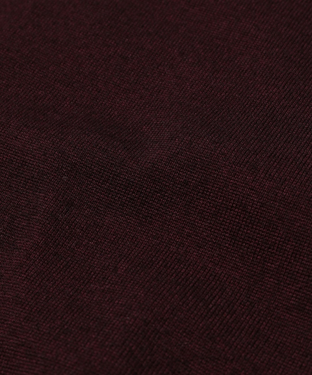 MEN'S BIGI 【FILIPPO DE LAURENTIIS】12G天竺ハイゲージニット ボルドー