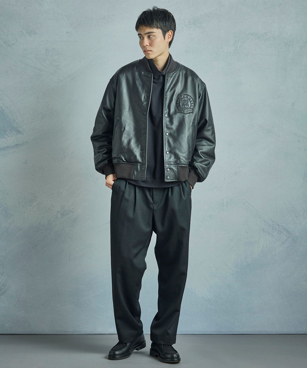 MEN'S BIGI 【50th Anniv . 中田 慎介】NYLON TURTLENECK CUT SEW ブラック