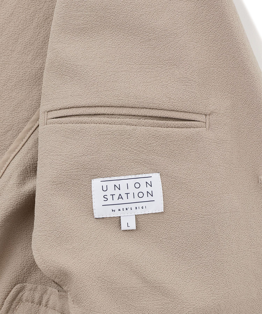 UNION STATION テックチリメンテーラードジャケット ベージュ