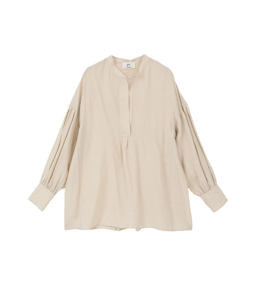1er Arrondissement モダールナイロンシルクスキッパーブラウス ベージュ