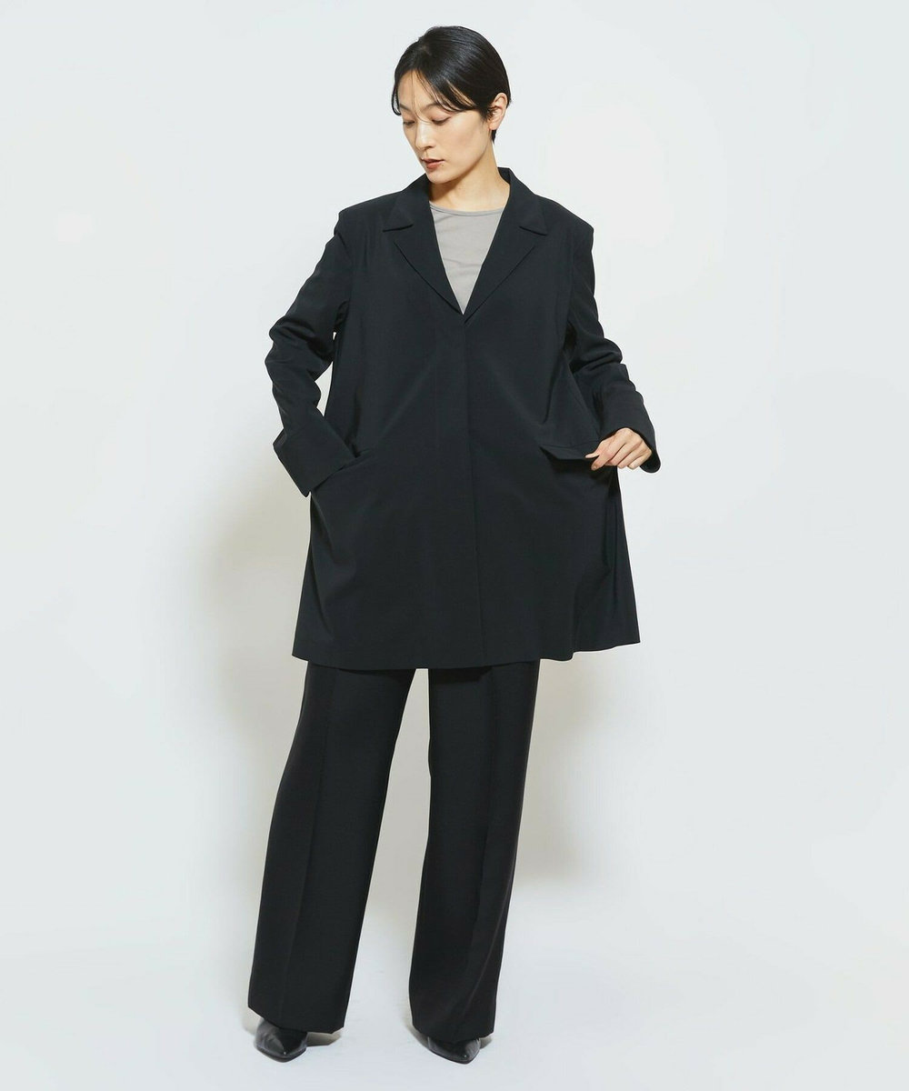 MOGA Collection MOGA Collection Cu/Pメランジロングジャケット ブラック