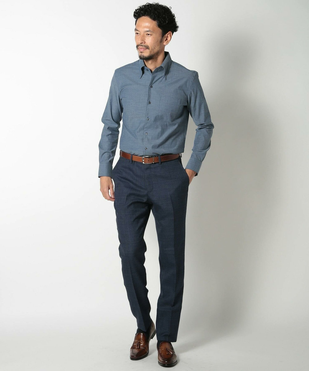 MEN'S BIGI アドバンレザーリバーシブルドレスベルト キャメル
