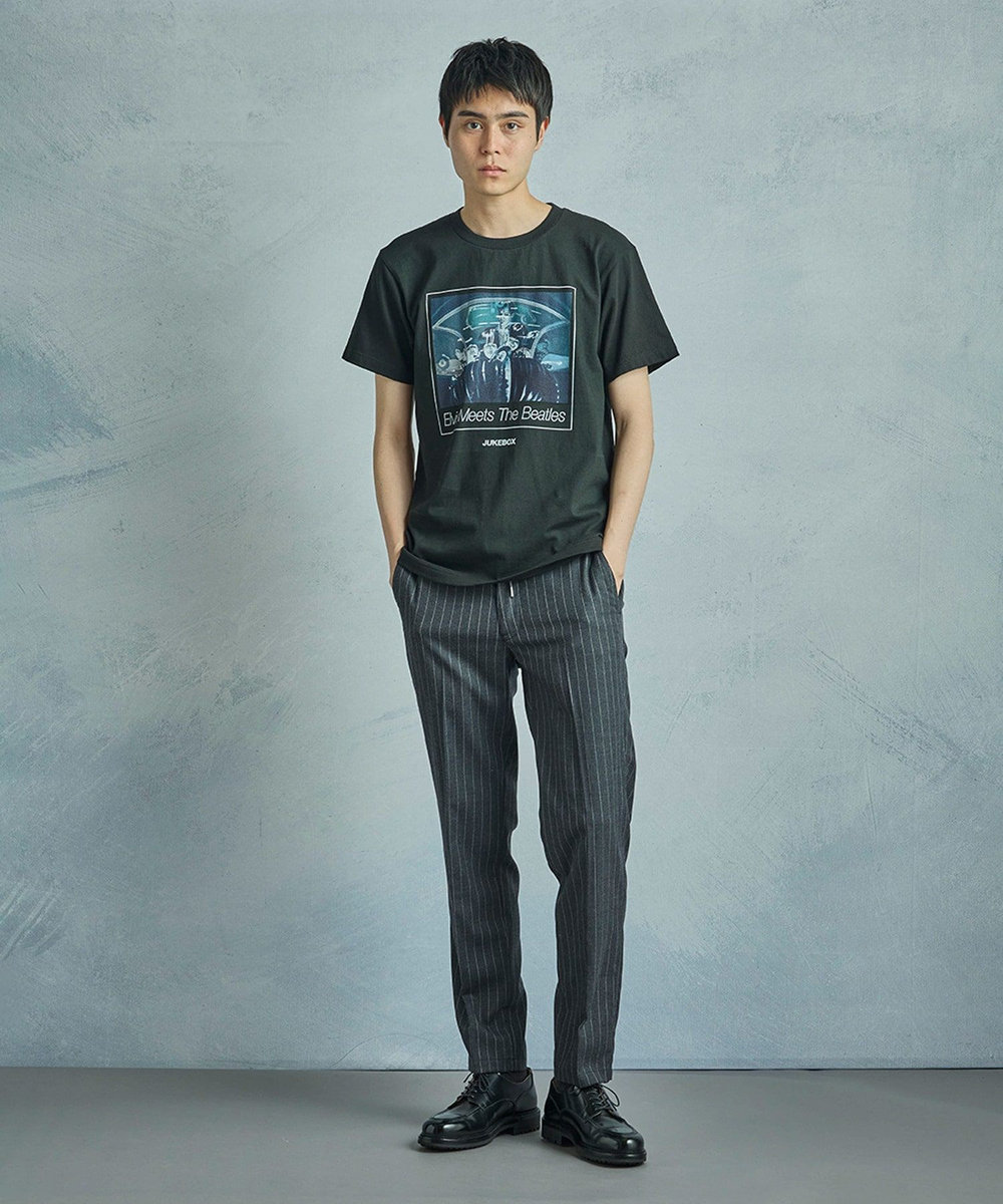 MEN'S BIGI 【THE CULTURE CODE x Klaus Voormann x MEN'S BIGI】 別注プリントT＜The Beatles＞ ブラック