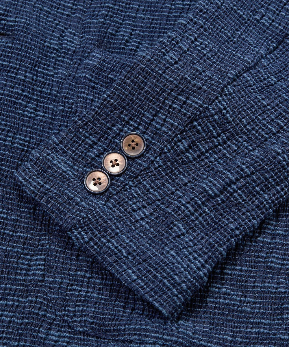 MEN'S BIGI スラブカールマイヤー 2Bジャケット ネイビー