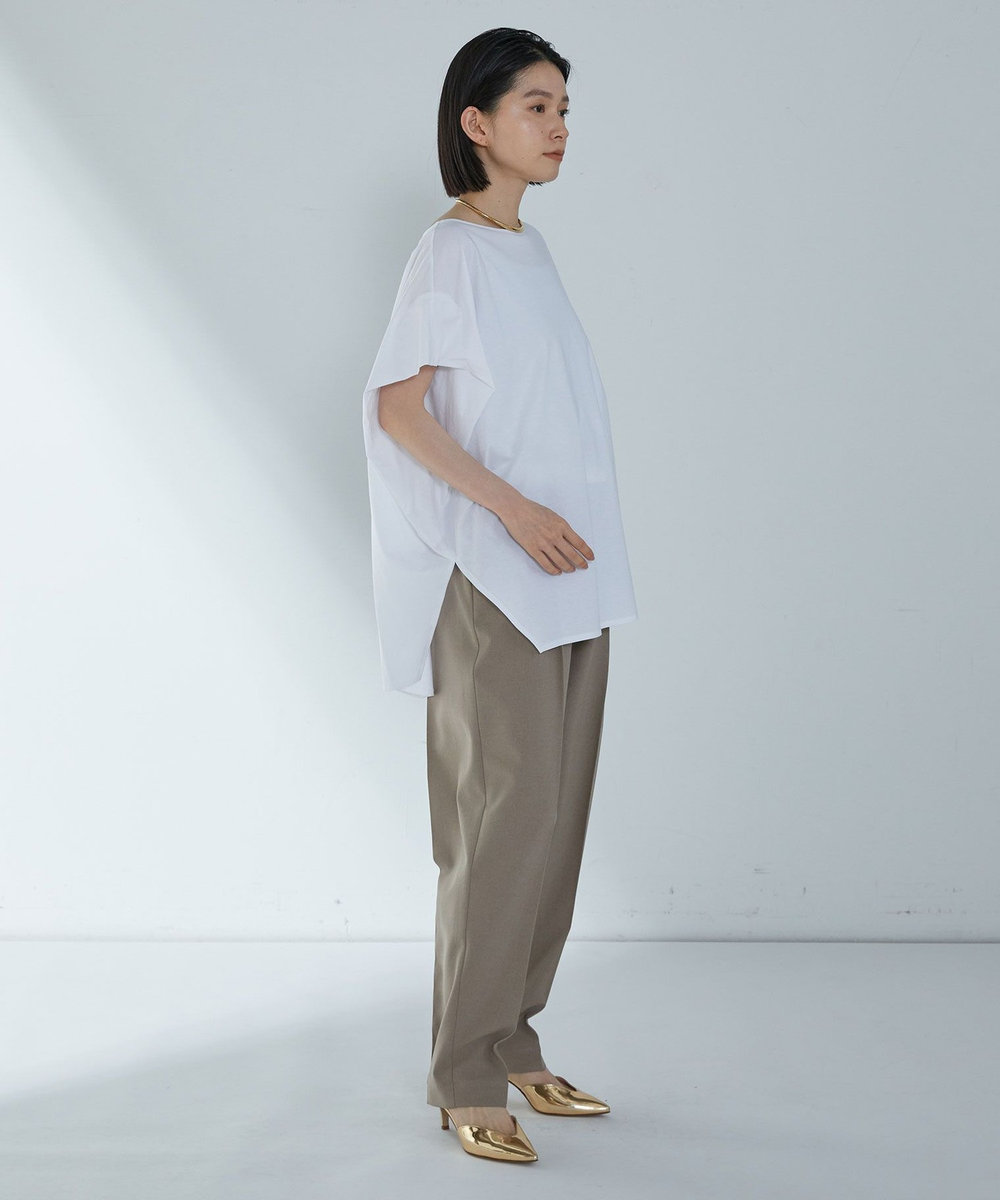 1er Arrondissement 【富岡佳子×1er Arrondissement】ワンタックイージースラックス モカ
