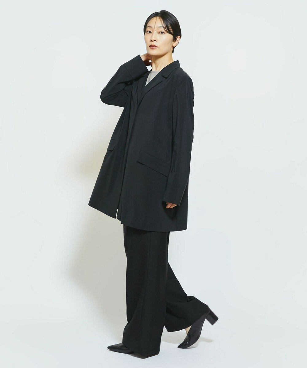 MOGA Collection MOGA Collection Cu/Pメランジロングジャケット ブラック