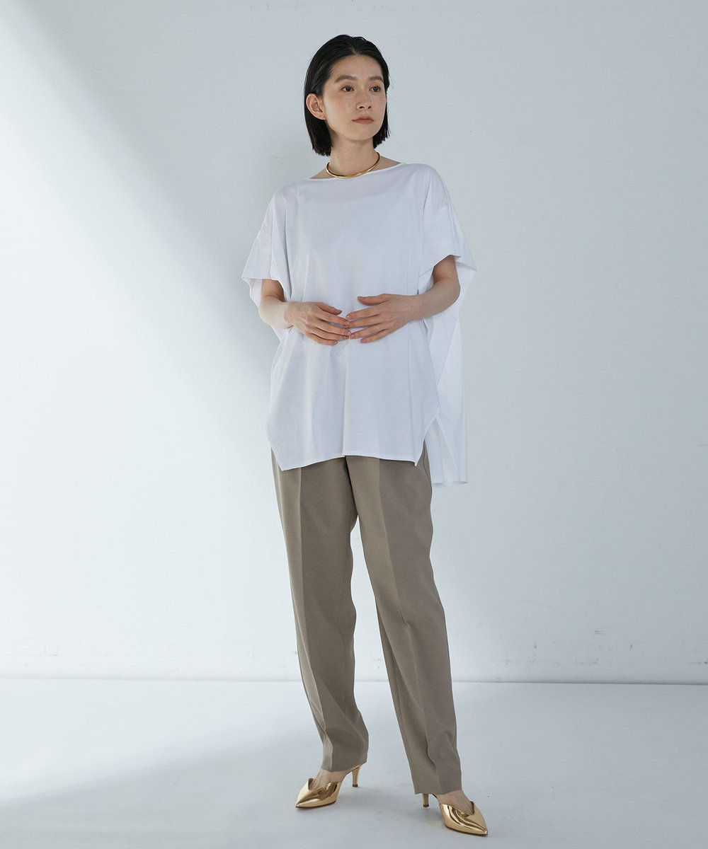 1er Arrondissement 【富岡佳子×1er Arrondissement】ワンタックイージースラックス モカ
