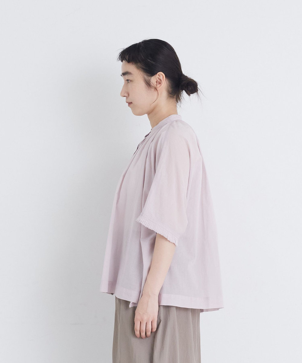 congés payés ADIEU TRISTESSE 【FAVE】インドコットンタックスリーブブラウス ピンク