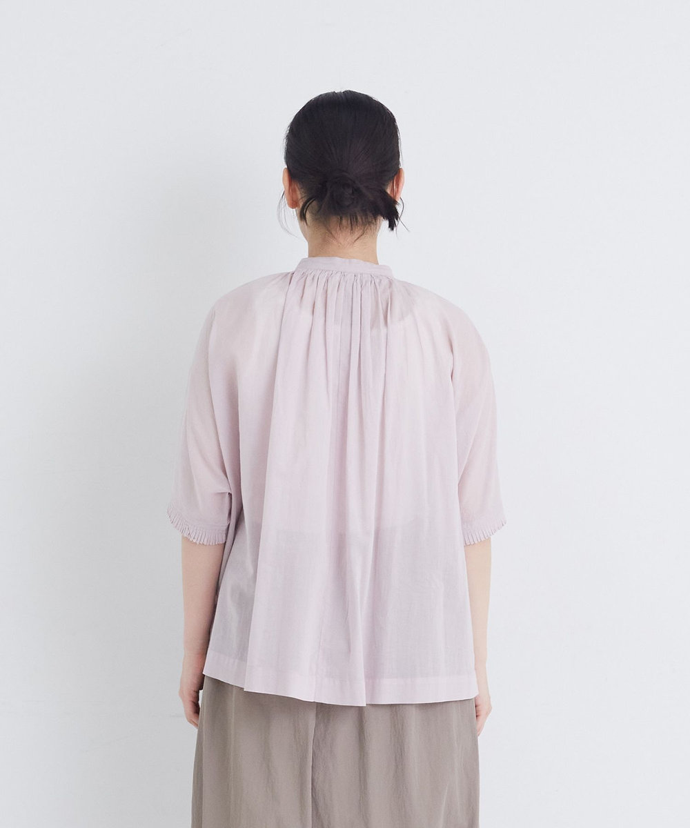 congés payés ADIEU TRISTESSE 【FAVE】インドコットンタックスリーブブラウス ピンク
