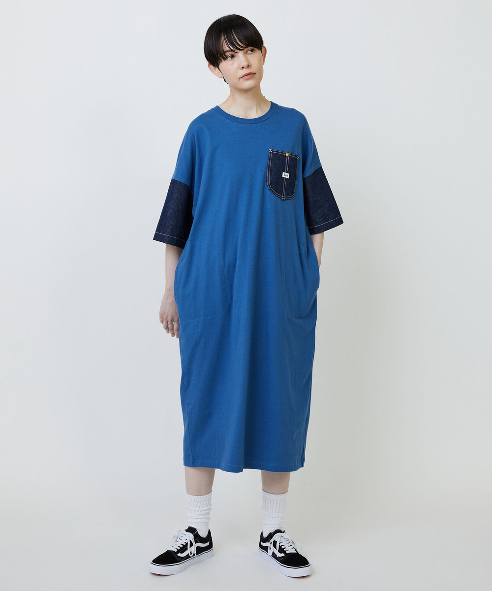 FRAPBOIS Lee×FRAPBOIS カットワンピース ブルー