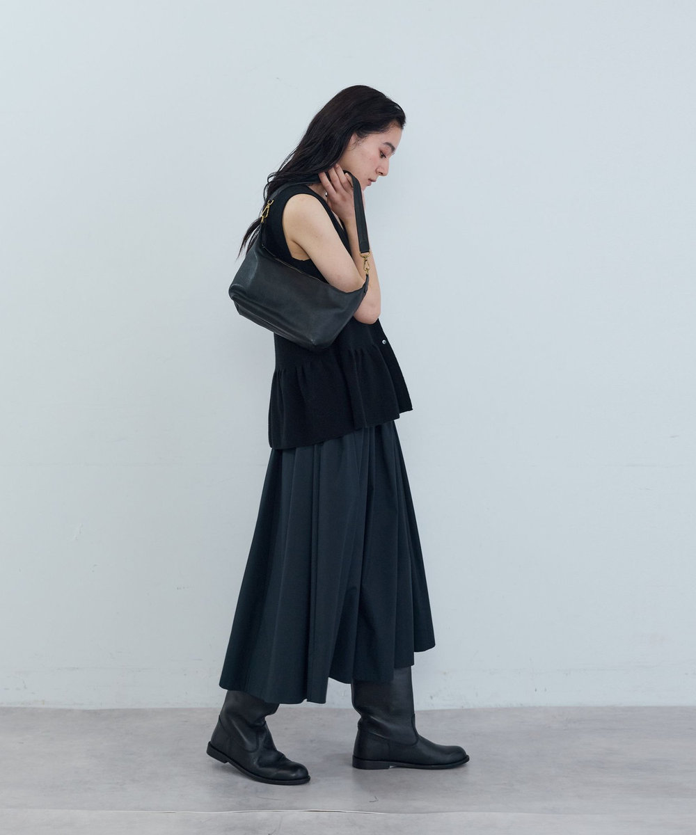 ADIEU TRISTESSE レザーショルダーバッグ ブラック